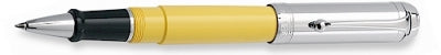 DS 07104 AURORA D71/CY TALENTUM YELLOW ROLLERBALL PEN W/CHROME CAP - Allow 3 weeks for delivery