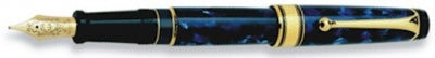 DS 19961 AURORA 996/BA-F BLUE FOUNTAIN PEN Fine Nib