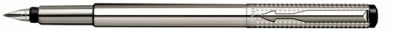 00293 Parker Vector Shiny SS Chiseled Fountain Pen M-Nib 1774543 S0908740