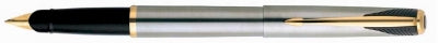 85212 Parker Inflection Stainless Steel GT Fountain Pen M 4521200 - [last one]