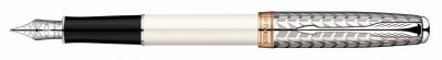 1795180 Parker Sonnet Refresh Metal & Pearl CT Fountain Pen 18k F-Nib S0947310 *